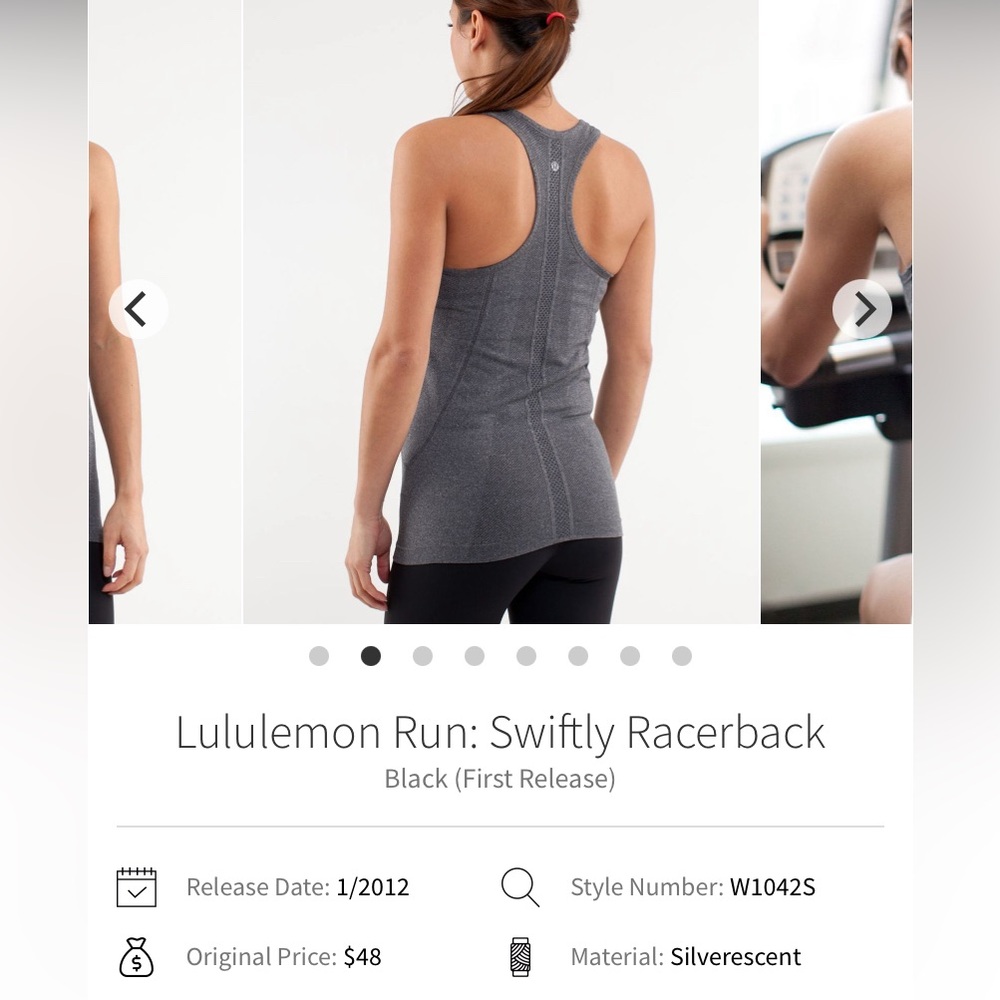 Lululemon Run: Swiftly Tech Tank - Black - Size 8… - image 1